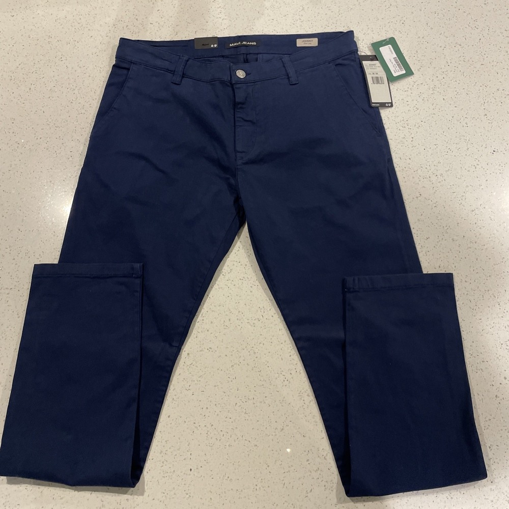 Mavi Johnny Slim Leg Fit Pants Light Blue Men's Size 36/34 NWT